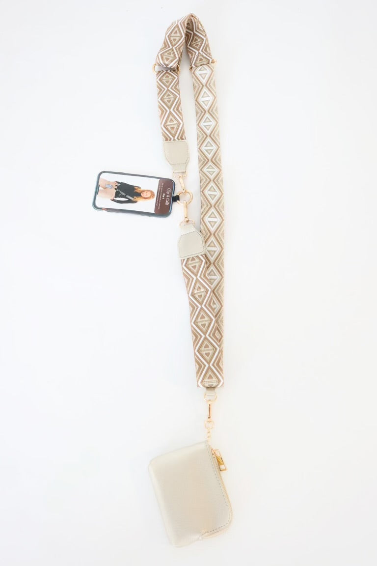 Clip & Go Diamond Strap With Pouch