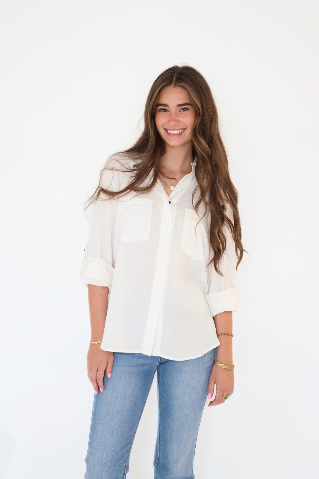 Elise Tencel Top- Off White