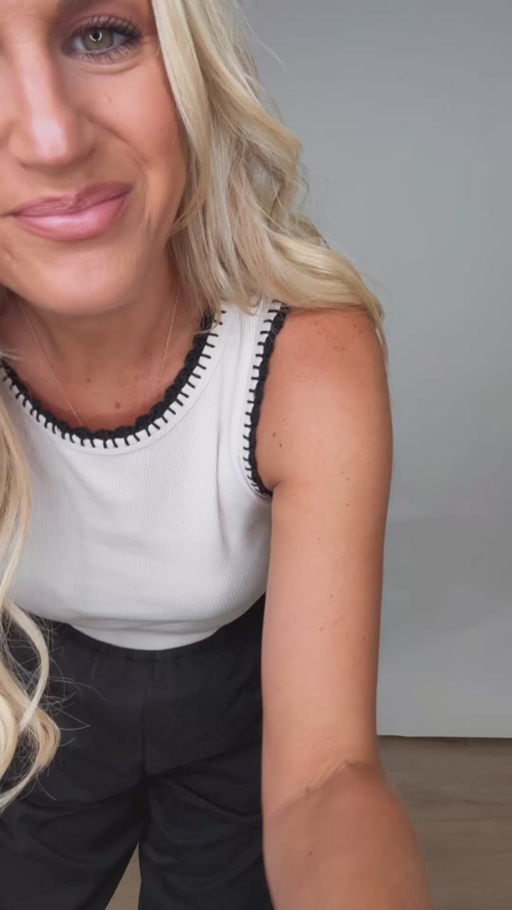 Paris Wide Leg Pant- Black