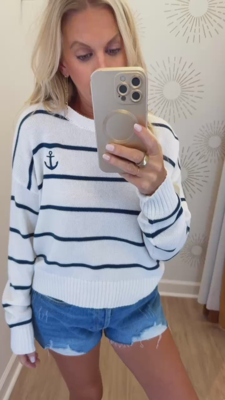 Anchors Away Sweater (FINAL SALE)