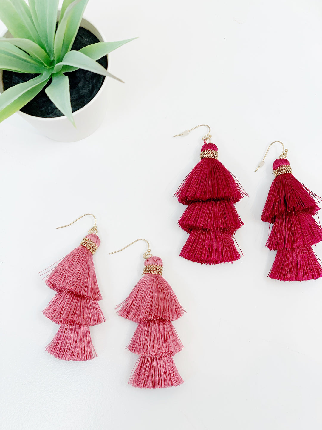 LAYERED TASSEL EARRINGS