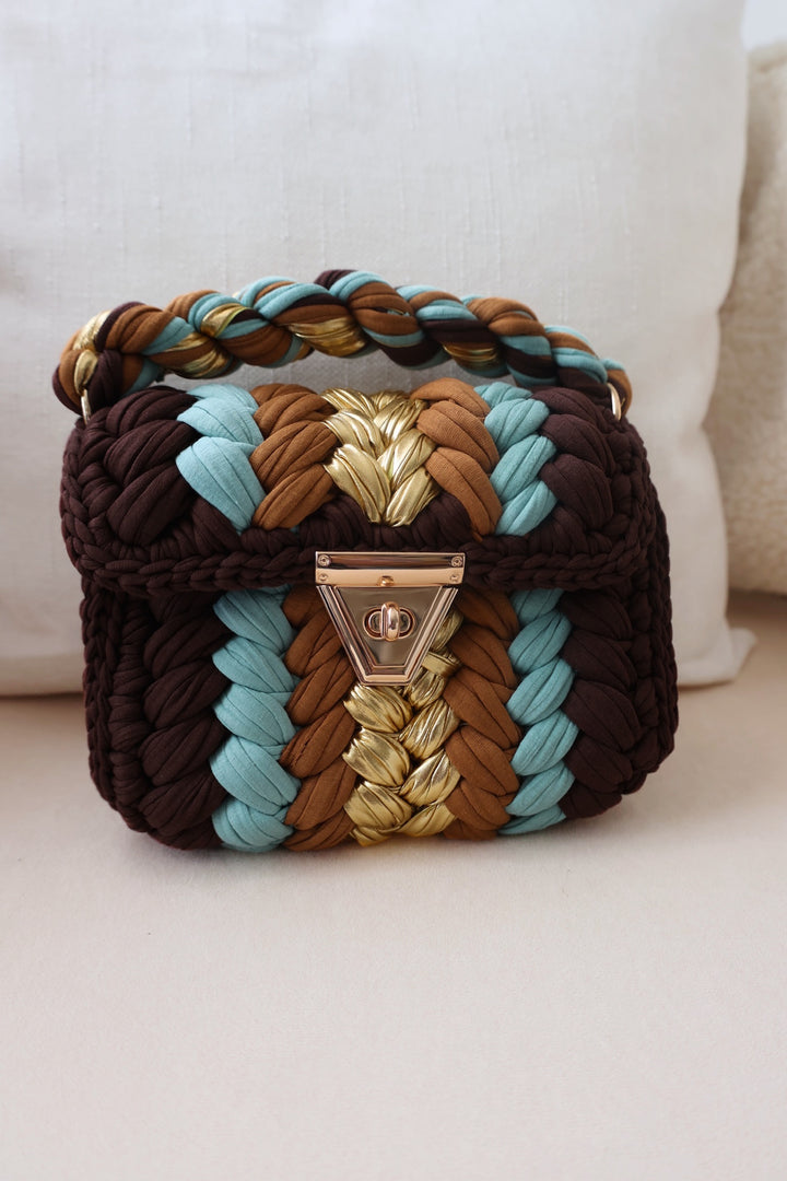 Bali Metallic Crochet Bag