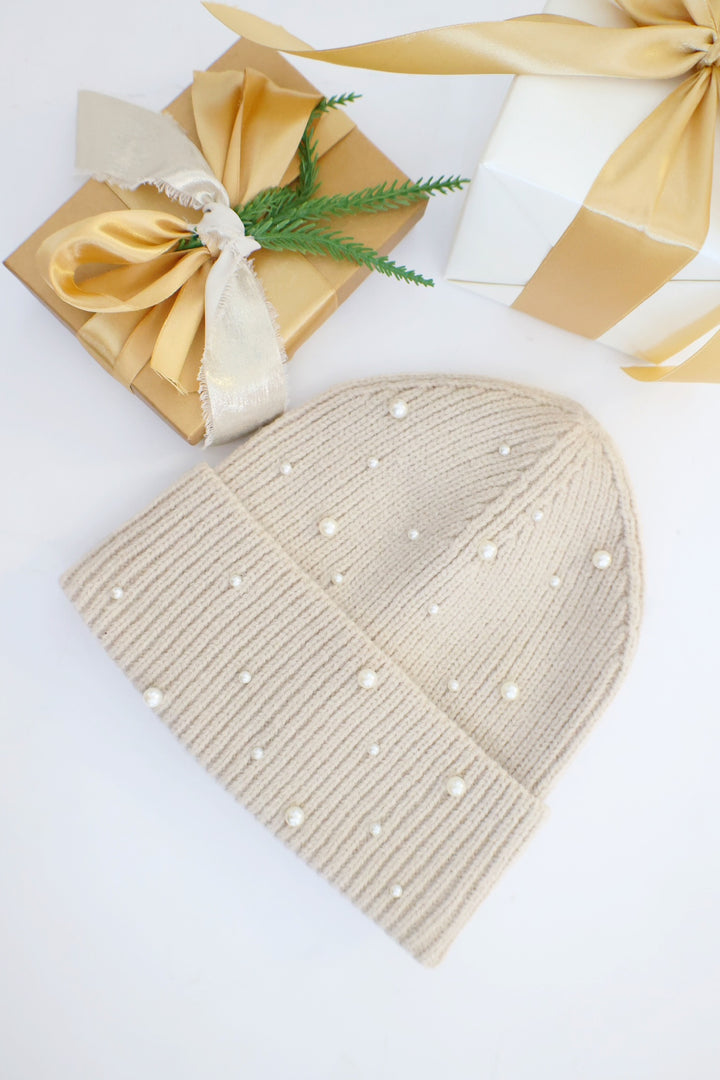 Perla Beanie - Taupe