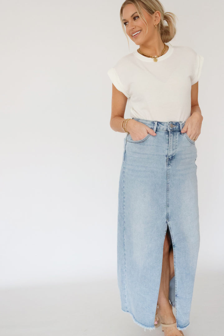 Selena Denim Maxi