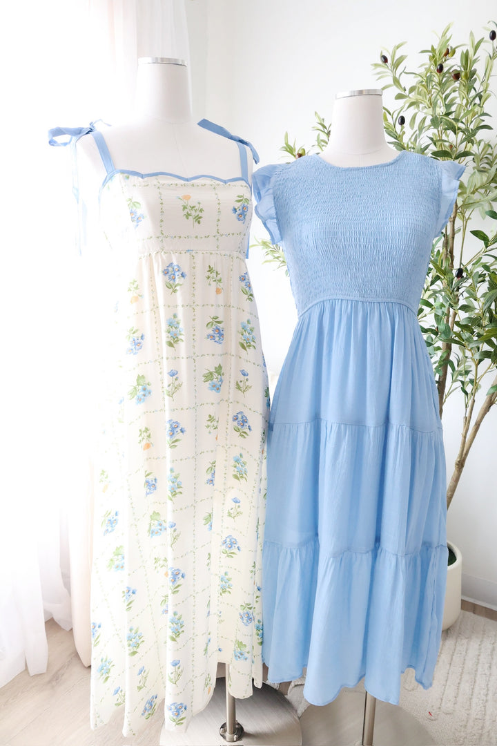 Hillary Smocked Midi Dress