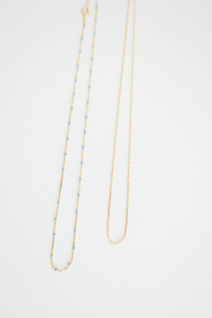 Enamel & Gold Necklace