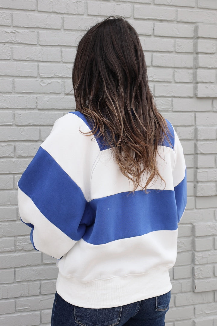 Everly Pullover- Blue