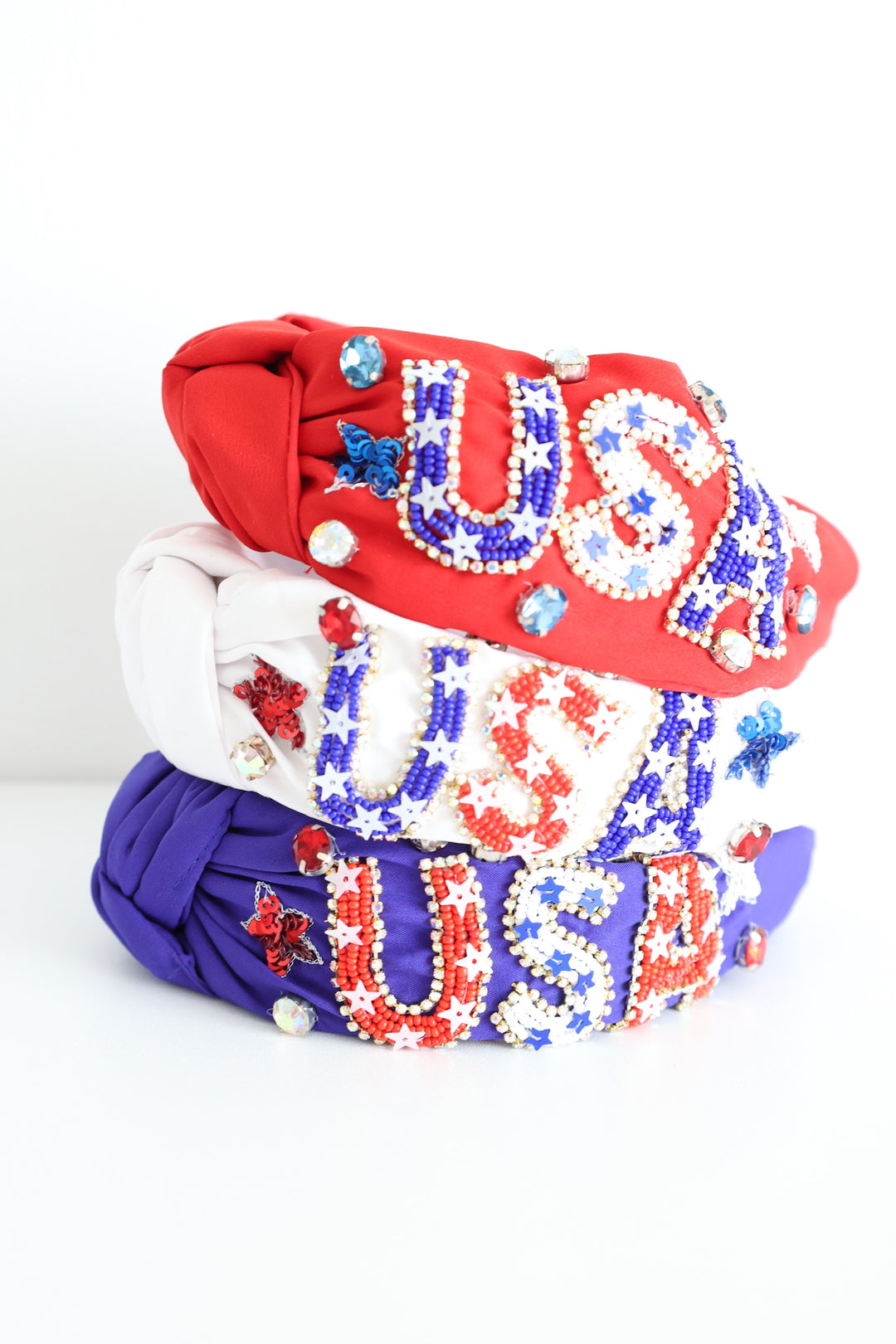 USA Love Beaded Headband (FINAL SALE)