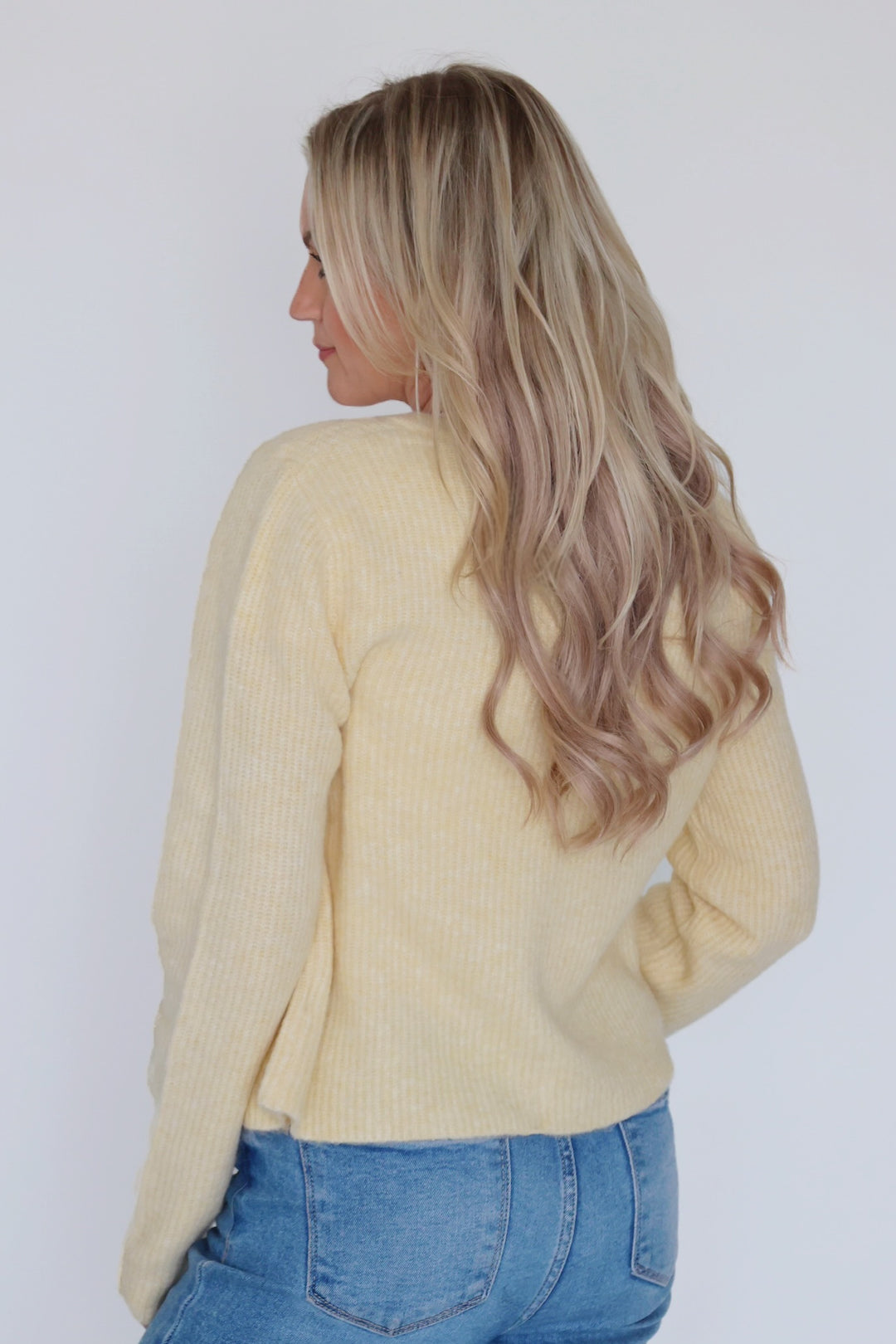 Medina Cardigan- Custard