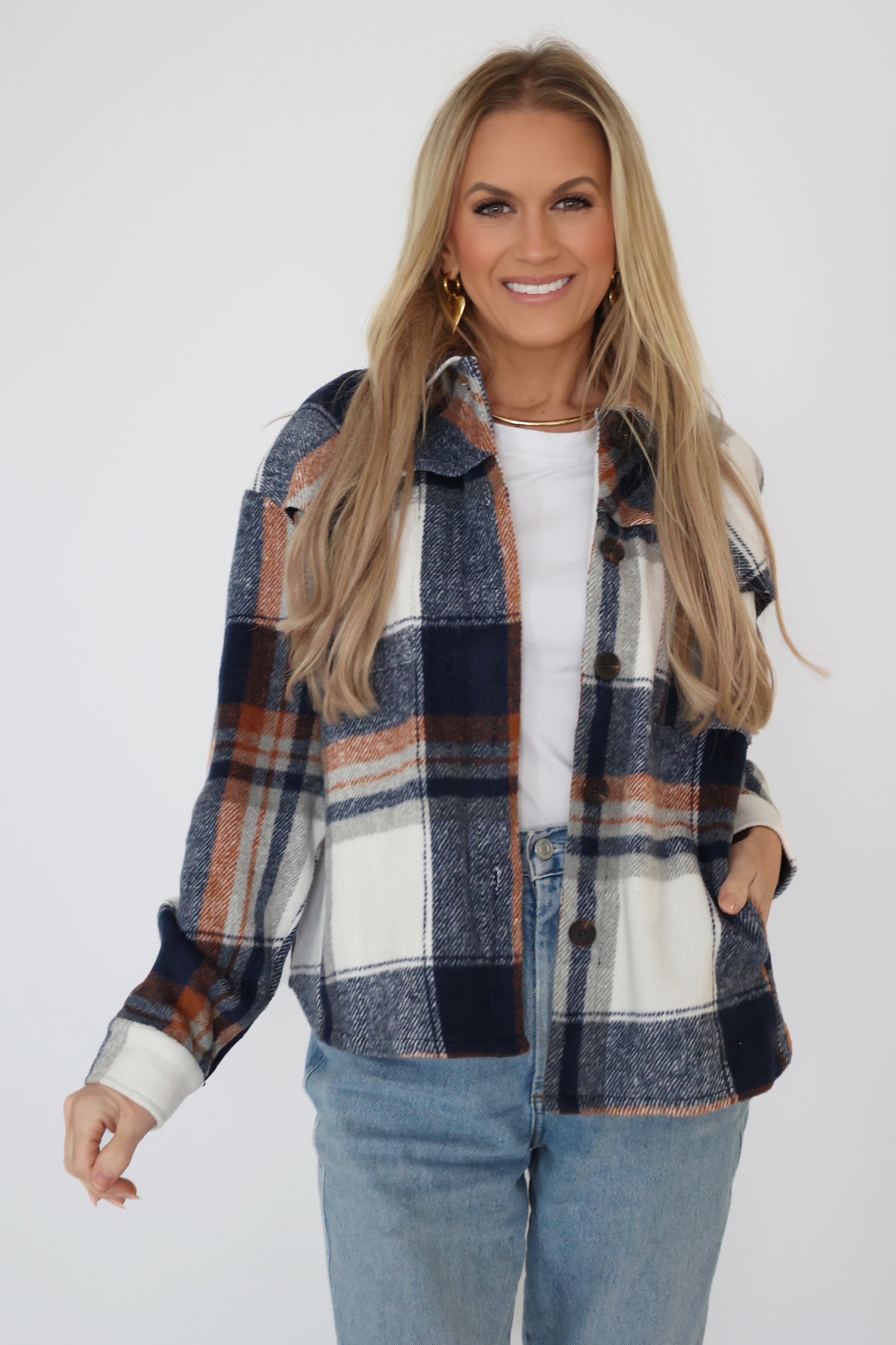 Riva Plaid Shacket