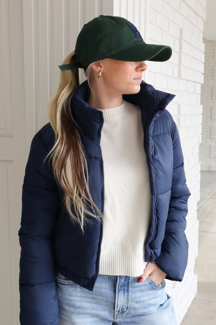 Dax Puffer Jacket- Navy