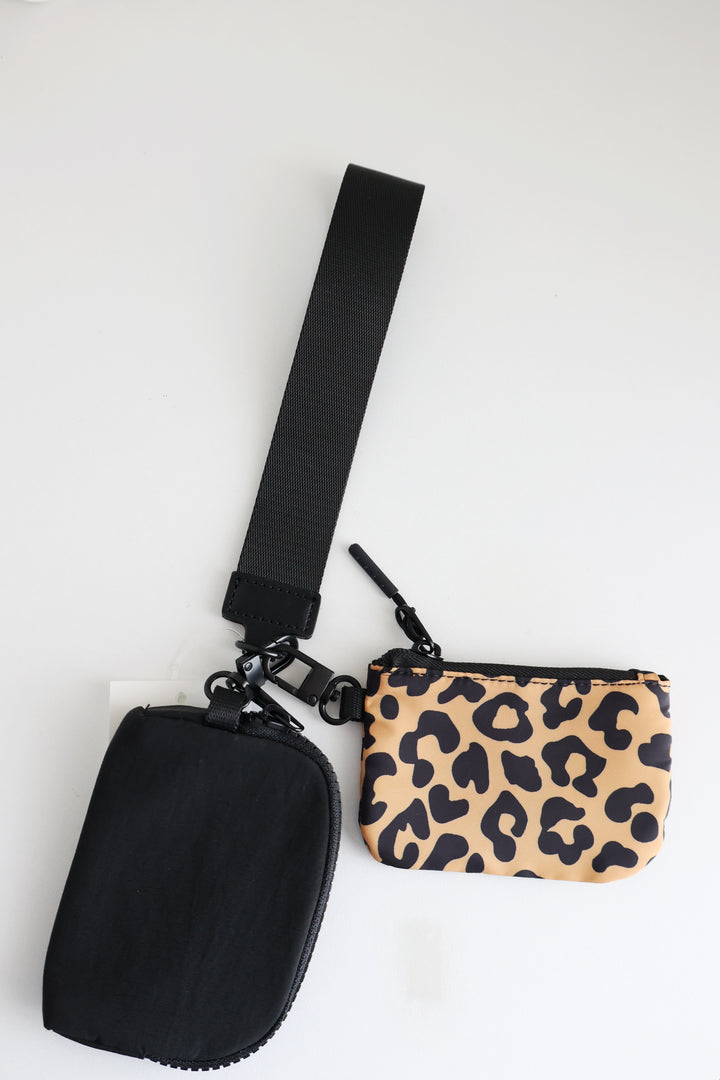 Good Times Wristlet - Leopard-(FINAL SALE)