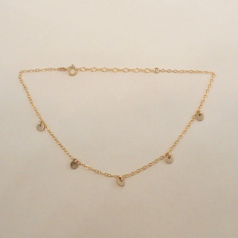 FIVE COIN ANKLET