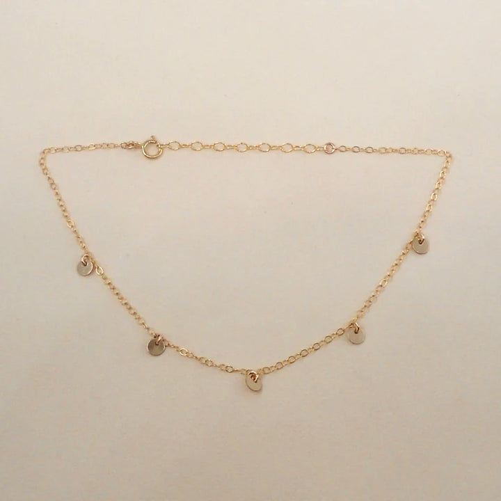 FIVE COIN ANKLET