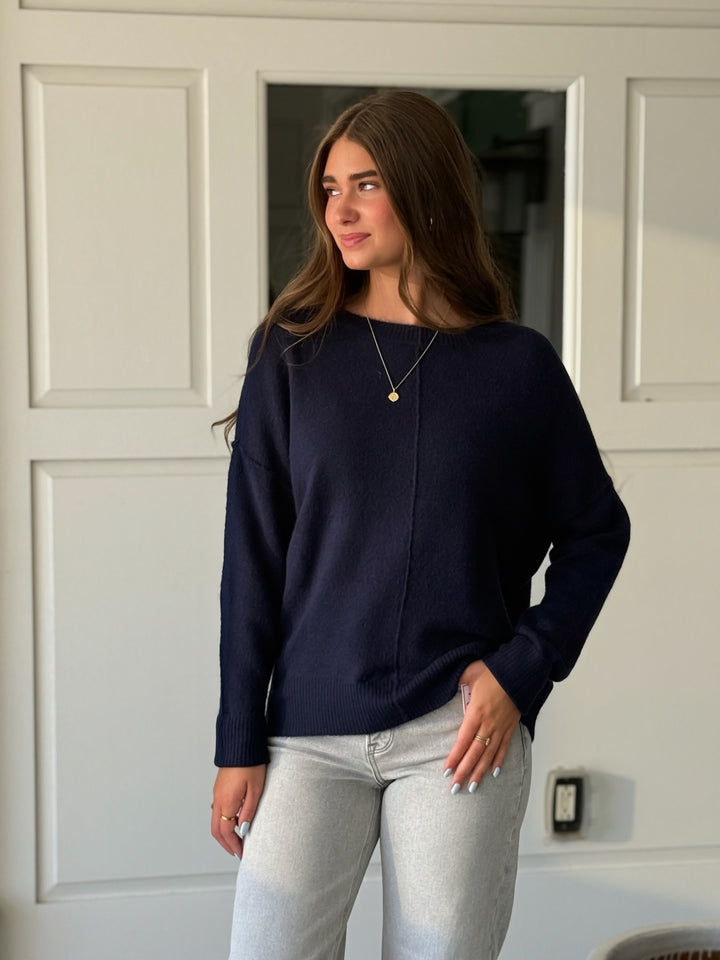 Audree Sweater- Navy