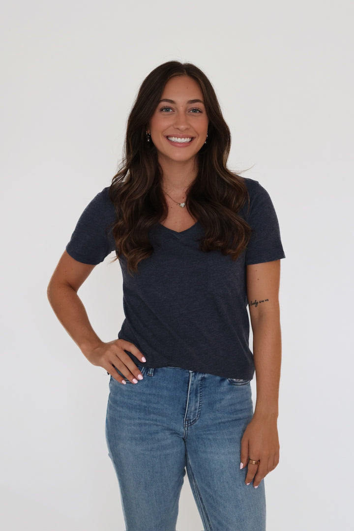 Modern Pocket Tee- Eclipse