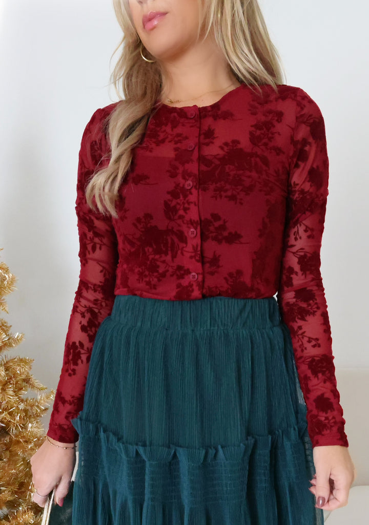 Vino Velvet Top
