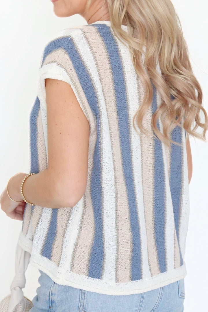 Lucy Striped Sweater Top
