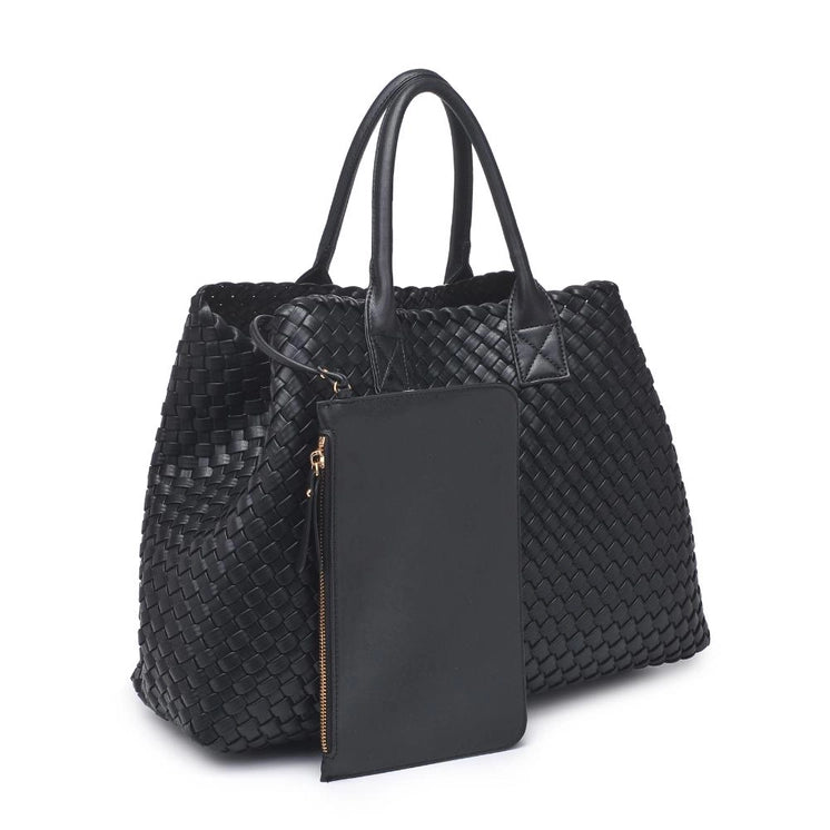 Ithaca Woven Tote - Black