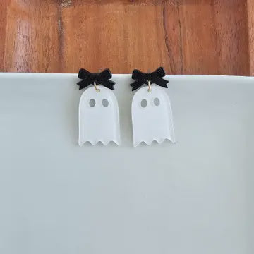Boo Bow Earrings