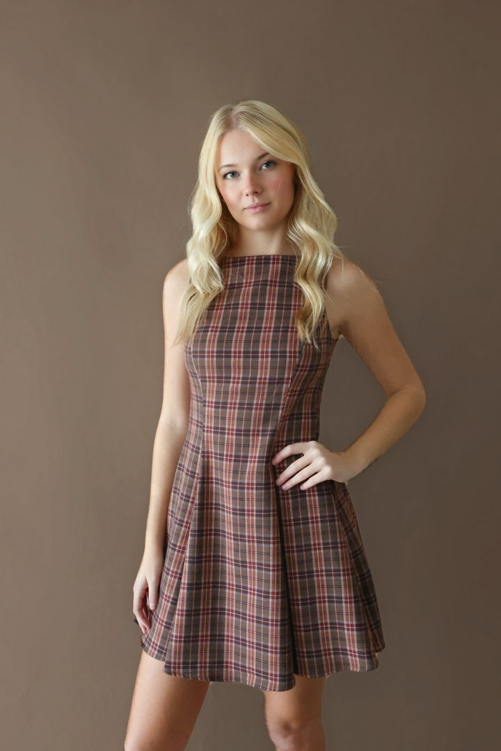 Cash Plaid Dress