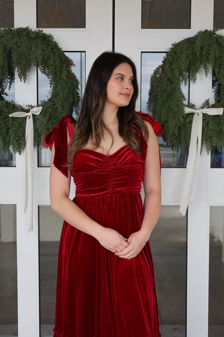 Olivia Velvet Maxi Dress