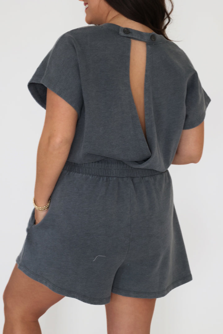 Jill Romper - Charcoal