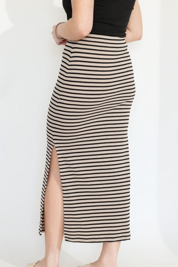 Ainslie Stripe Midi Skirt