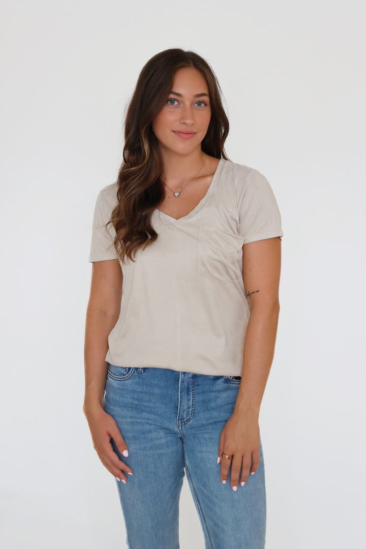 Phoenix V-Neck Tee - Birch