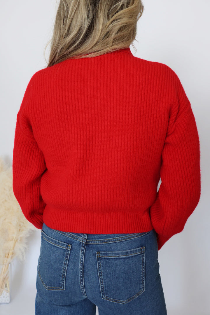 Ariana Sweater- Red