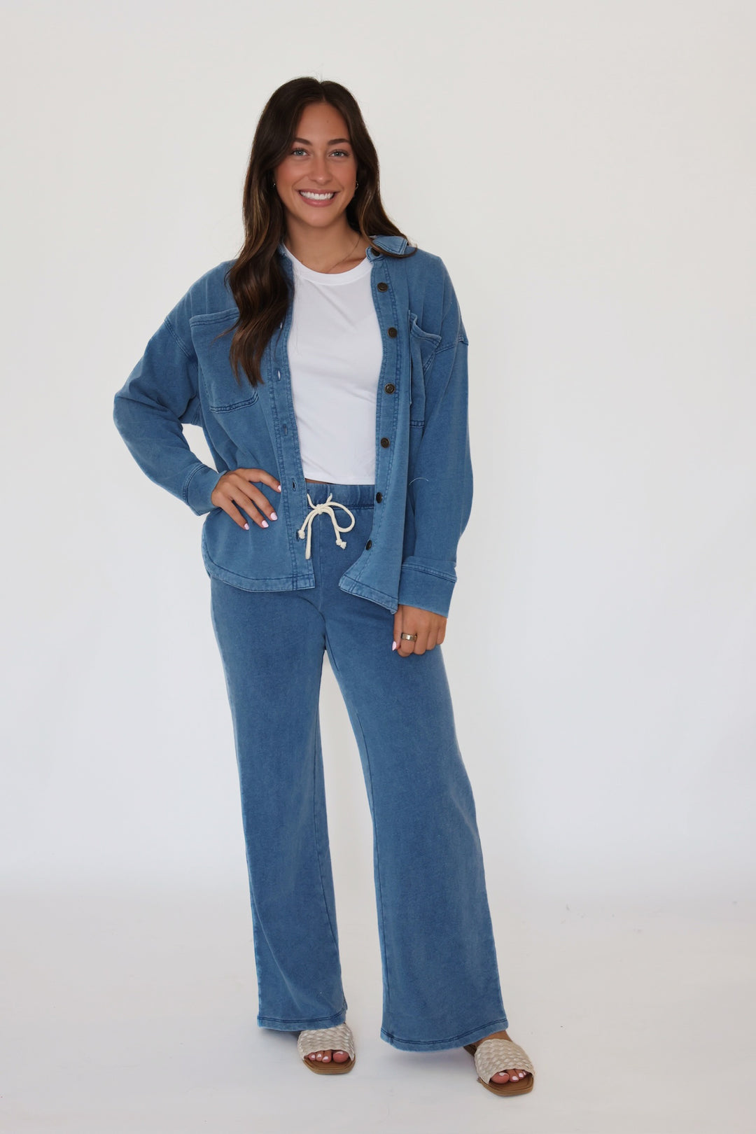 All Day Knit Denim Jacket - Vintage Indigo