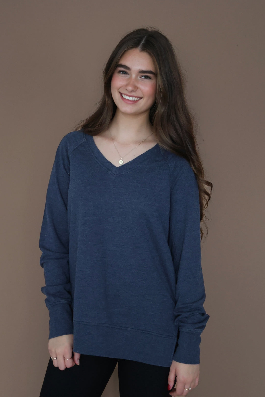 Weekender V Neck- Blue Sapphire