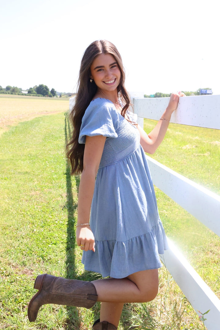 Mara Ruffle Mini Dress