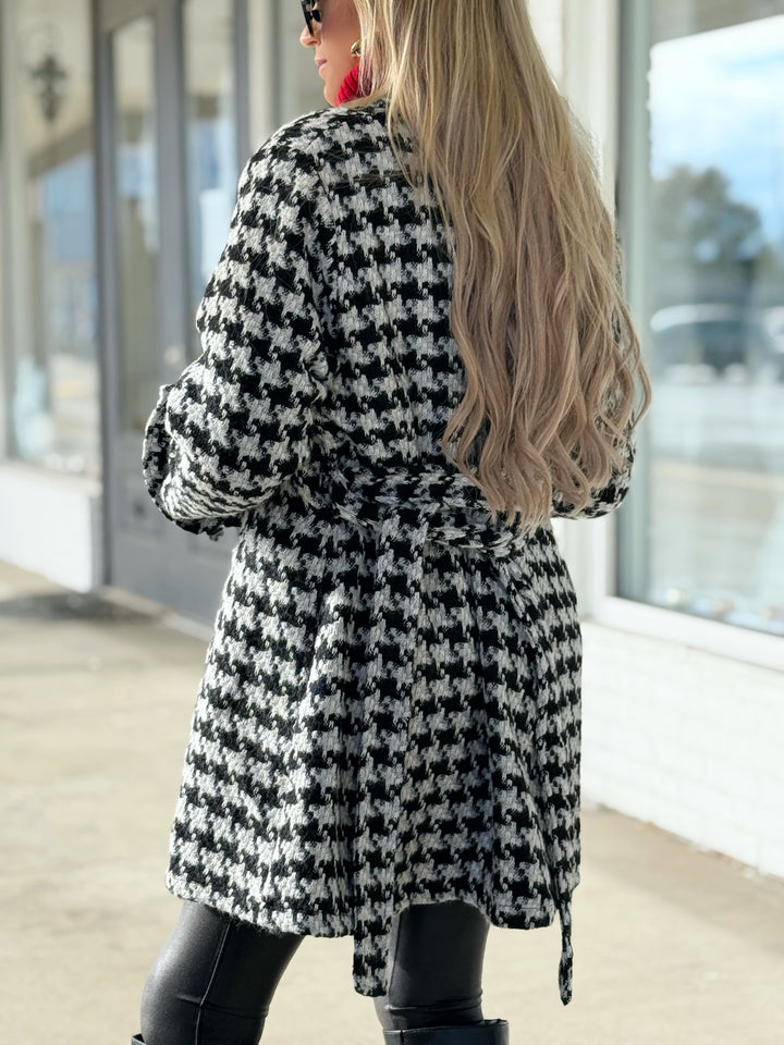 Billie Houndstooth Coat