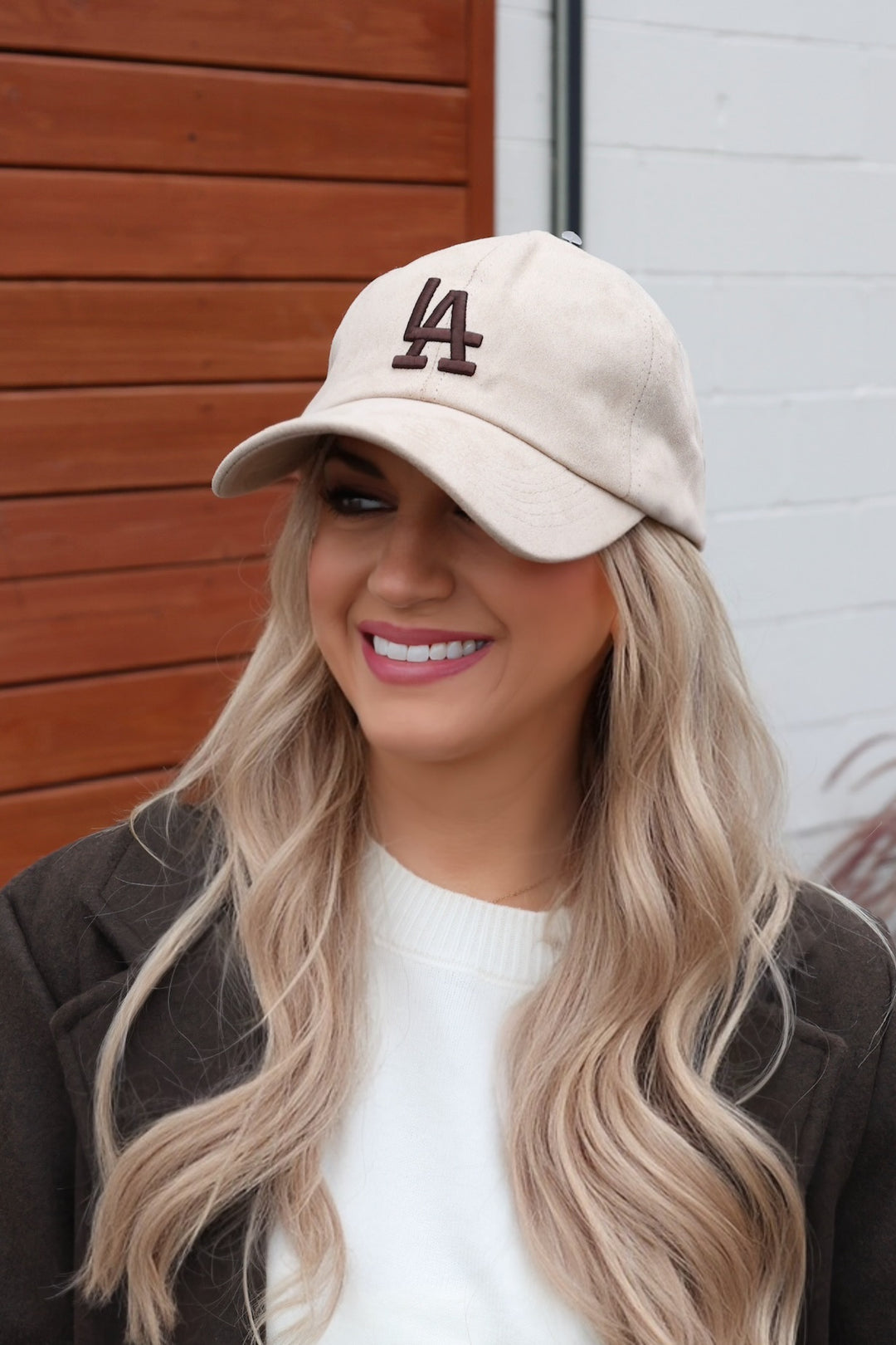 LA Suede Embroidered Cap