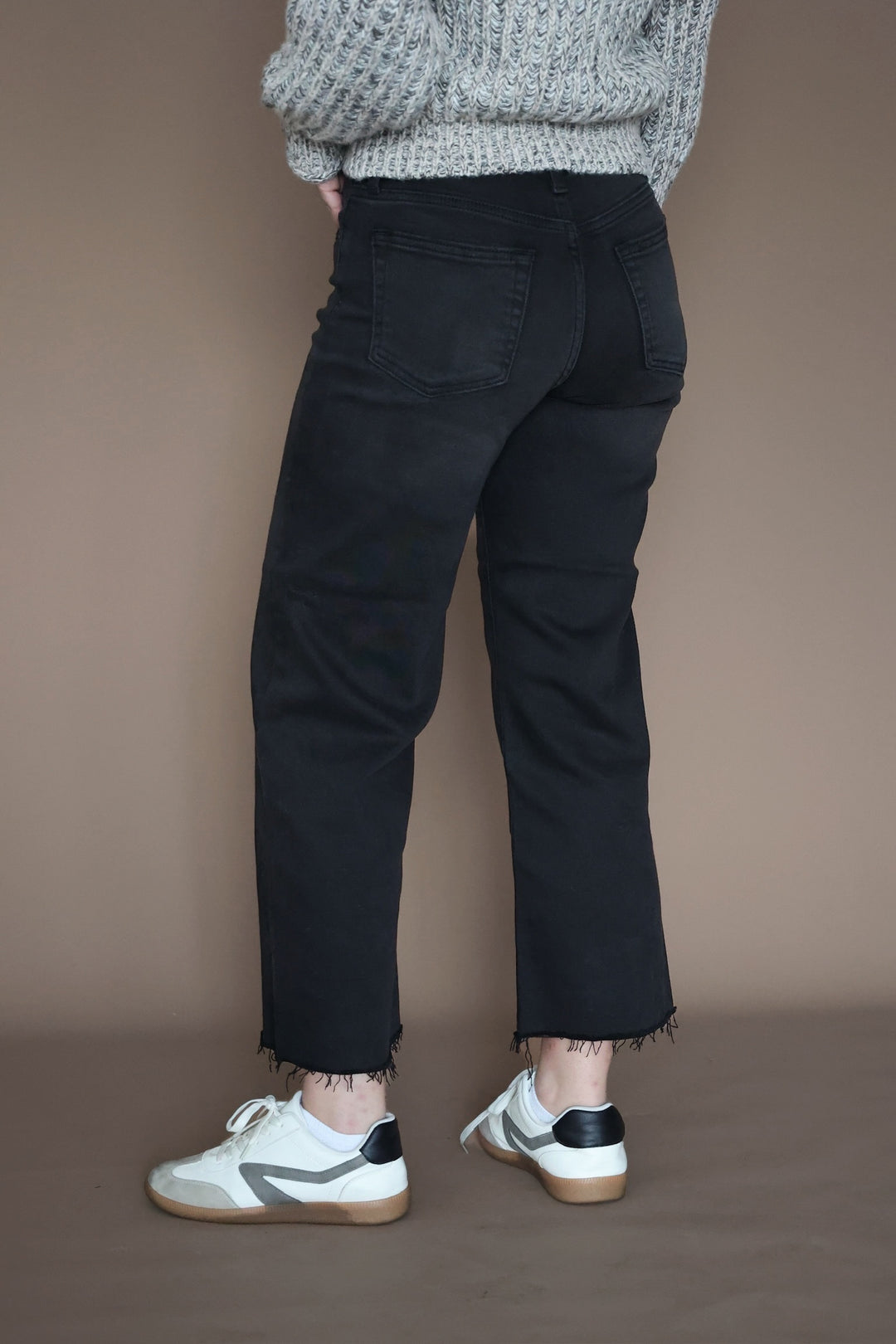Crosley Wide Leg Jean- Black
