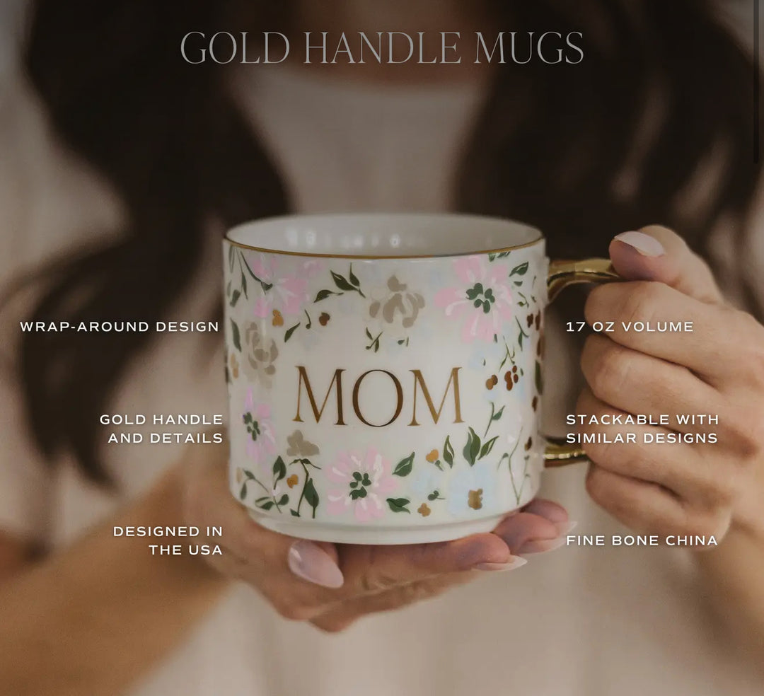 Best Mom Ever Floral Mug