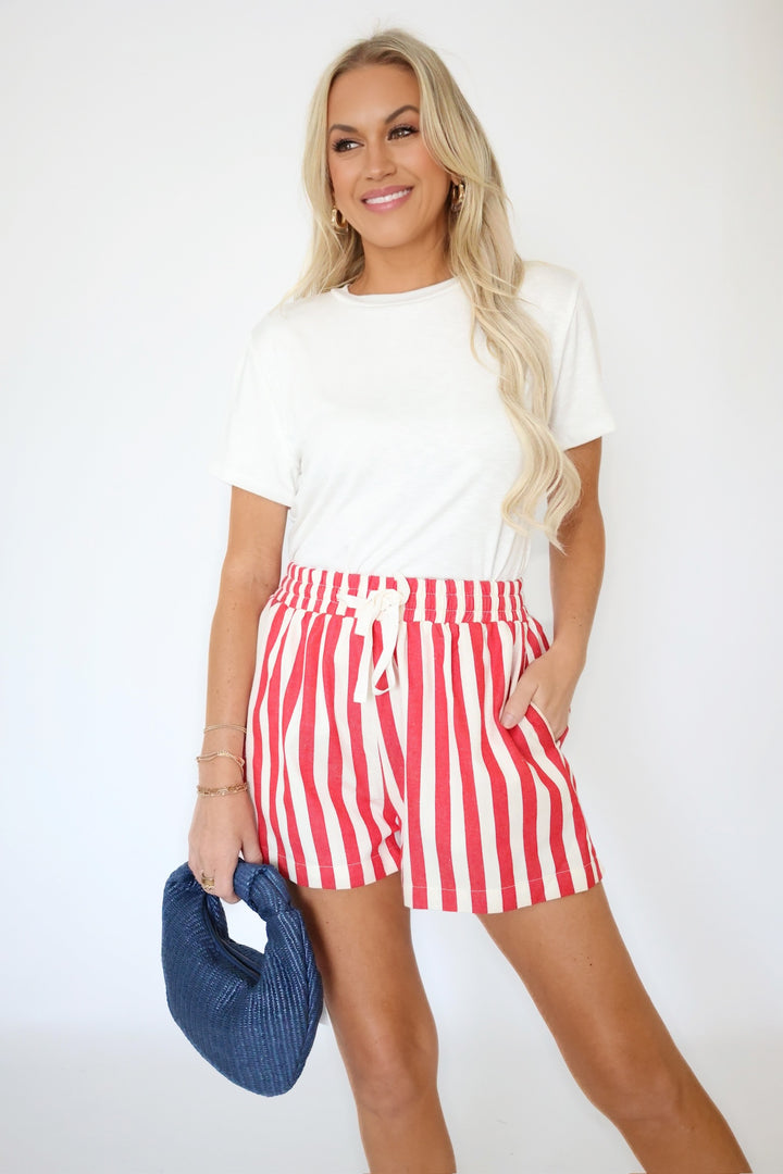 America Striped Shorts