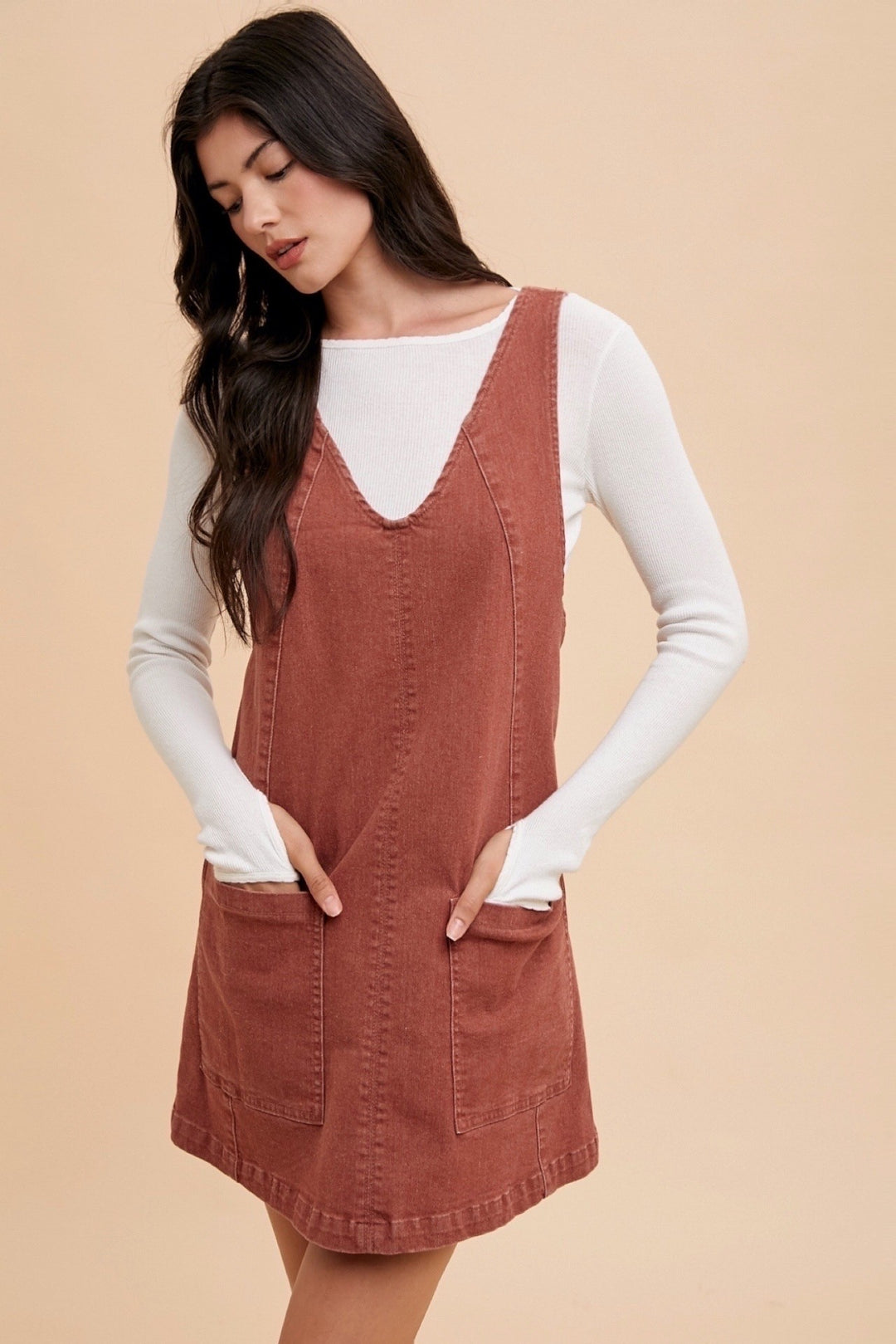 First Of Fall Overall Dress