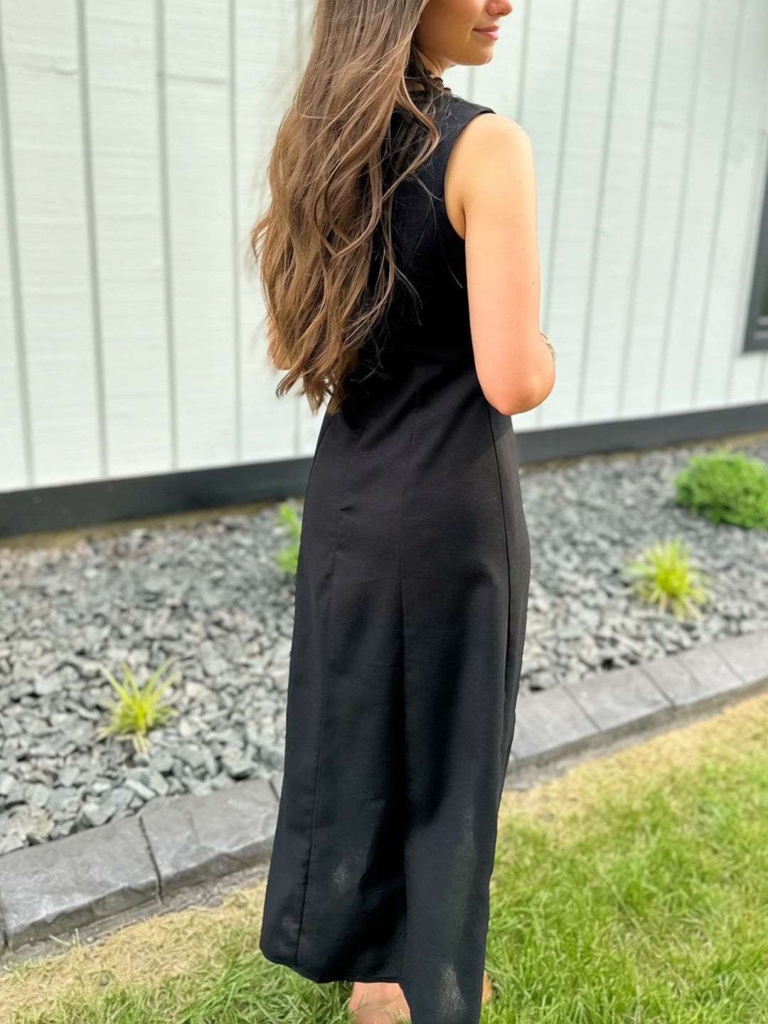 Leighton Button Midi Dress