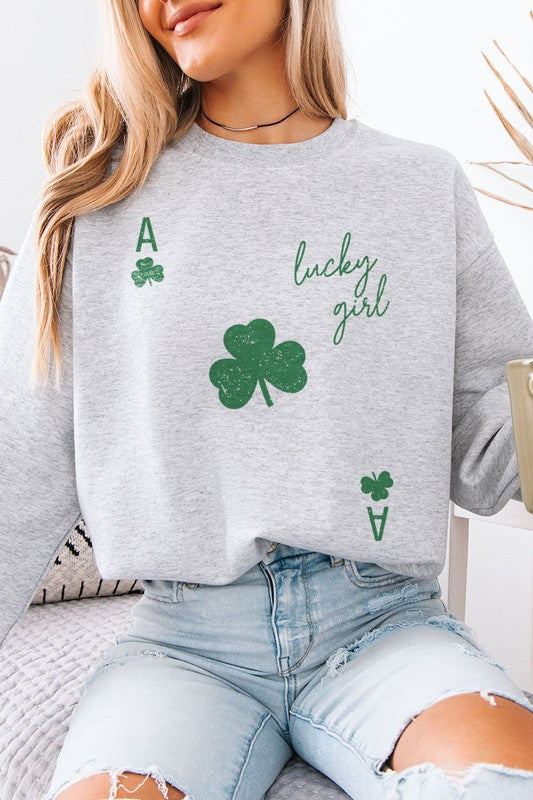 Lucky Girl Graphic Sweatshirt