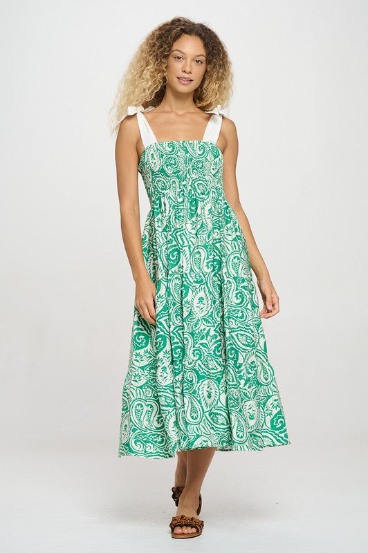 Vera Tie Midi Dress