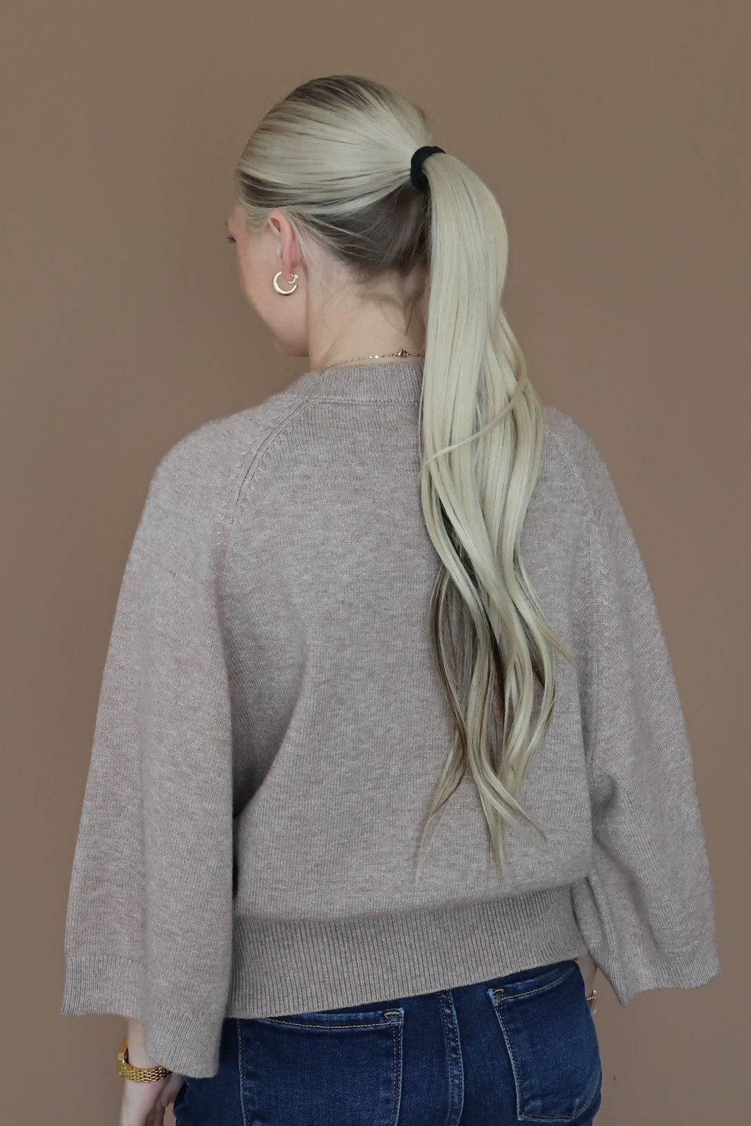 Bailey Crew Neck Sweater- Soft Mocha