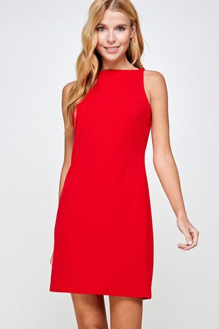 Instant Classic Shift Dress - Red