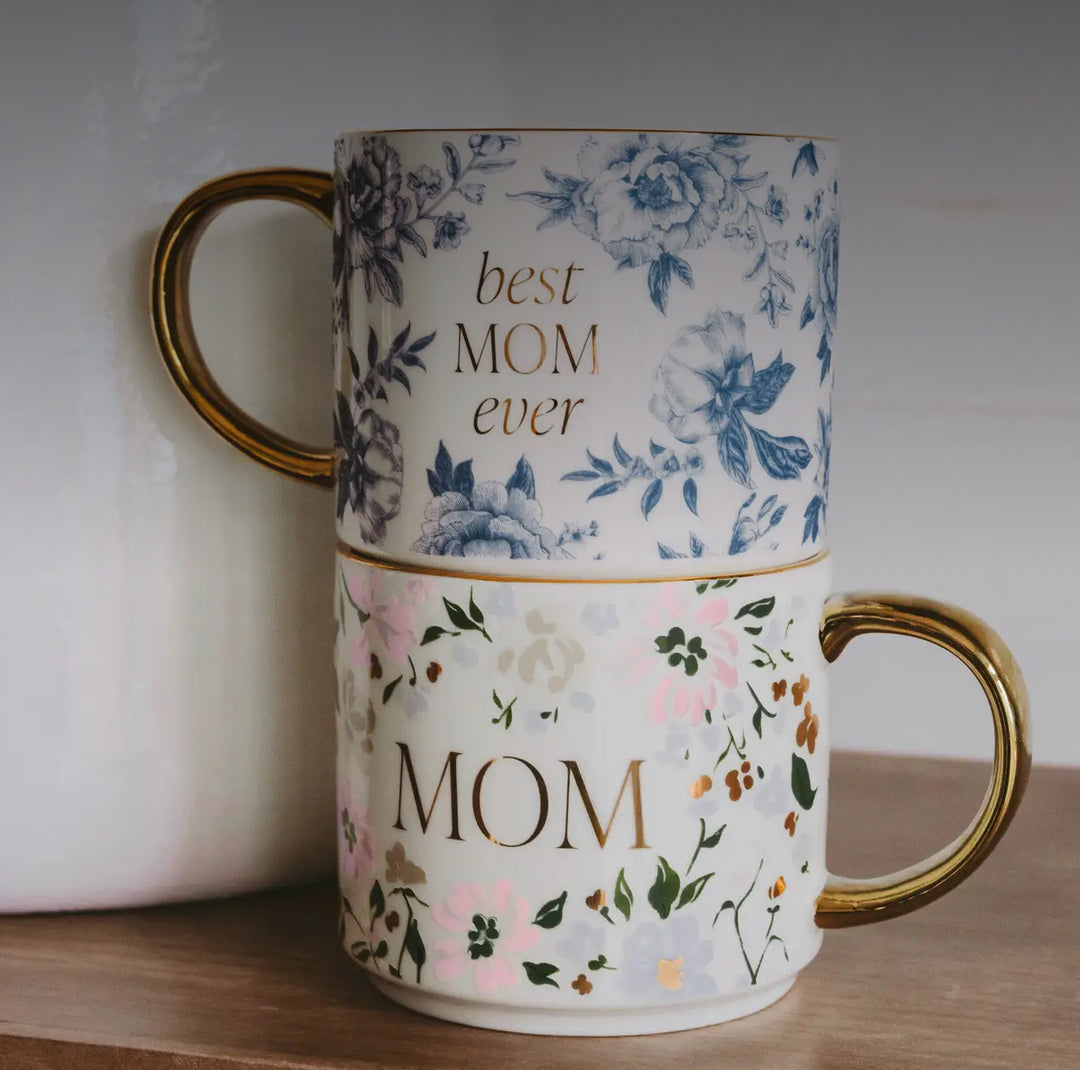 Best Mom Ever Floral Mug