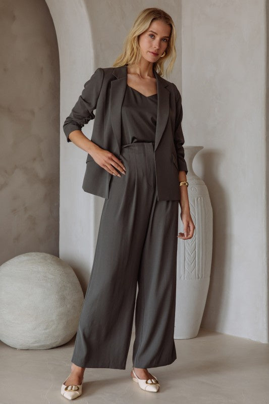 Malibu Wide Leg Pants - Dark Olive