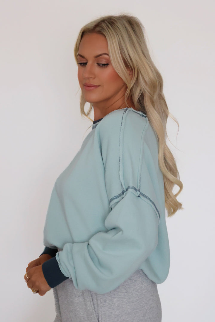 EcoWash Sweatshirt- Blue