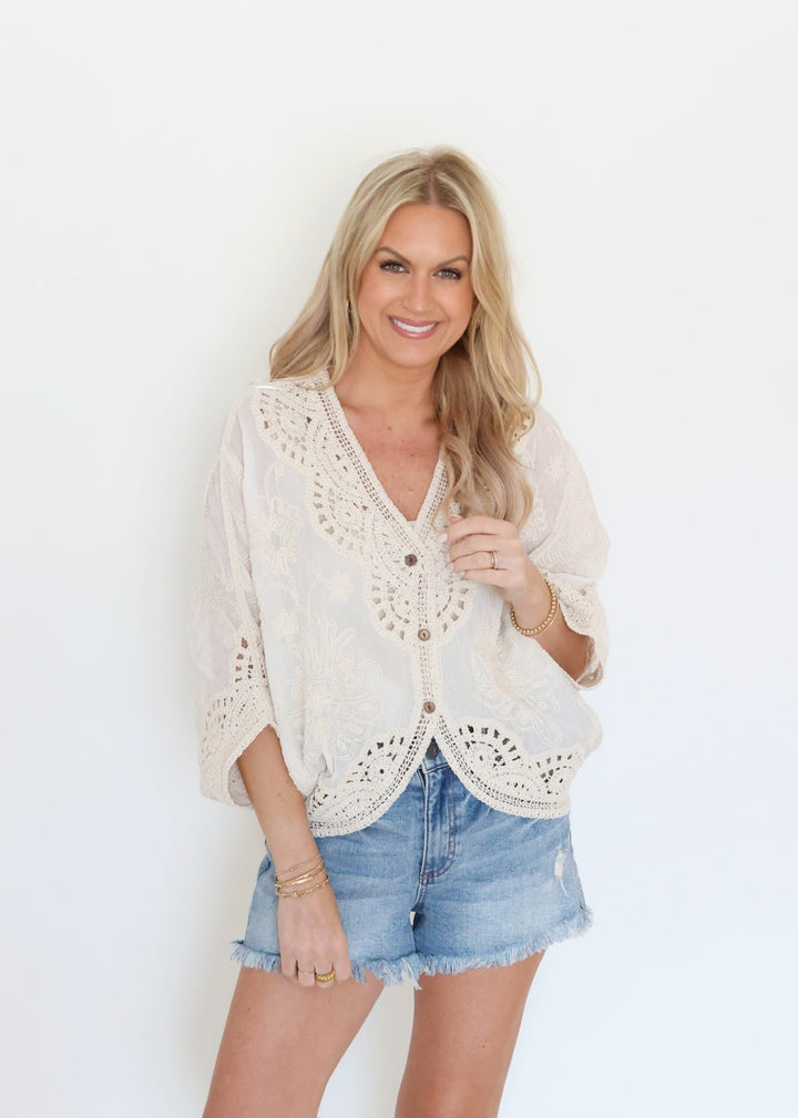 Farrah Crochet Top