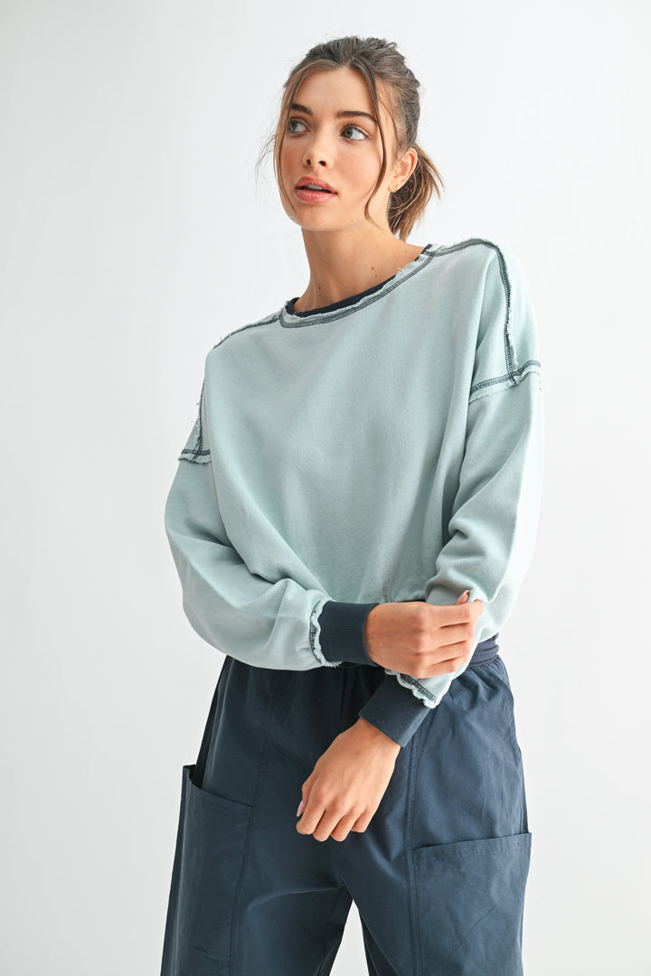 EcoWash Sweatshirt- Blue