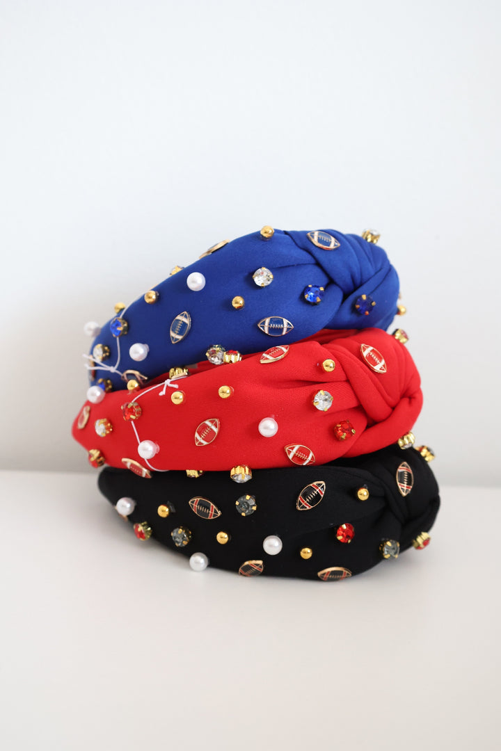 Football Beaded Headband